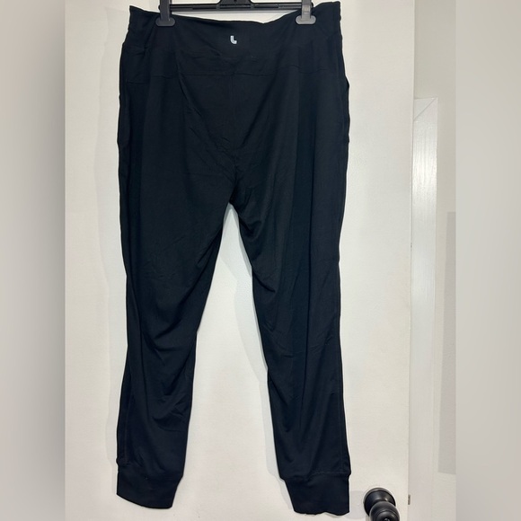 Lole Women's Half Moon Jogger Pants Drawstring Waist with Pockets Black Sz XXL - Picture 6 of 8
